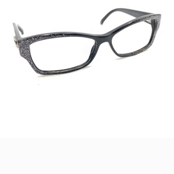 NWOT Gucci GG 3203 Yho Black Glitter Rectangular Optical Frame Eyeglasses - Picture 2 of 12